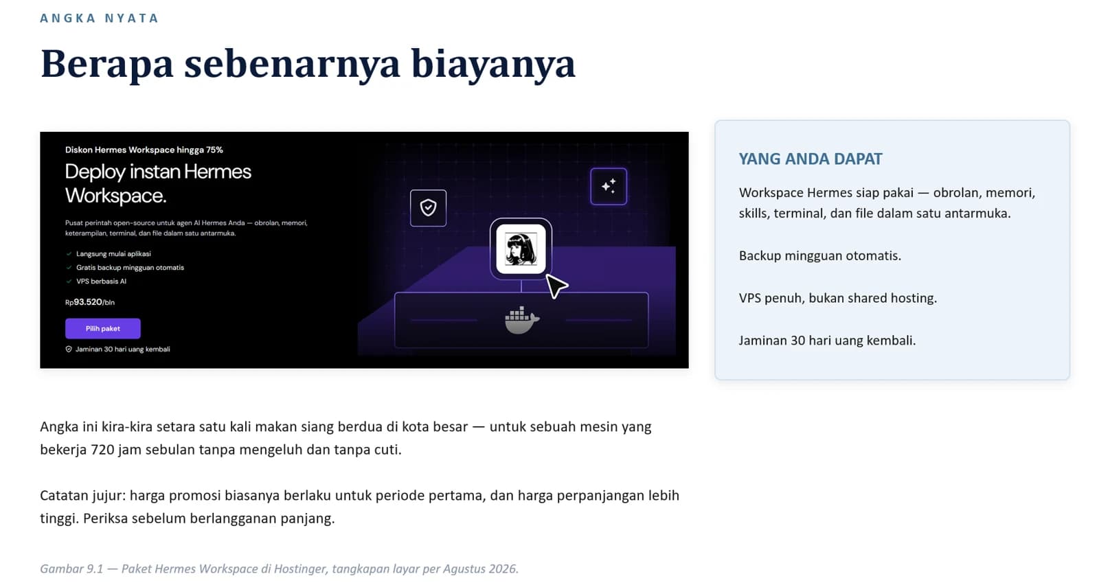Contoh pembahasan biaya infrastruktur